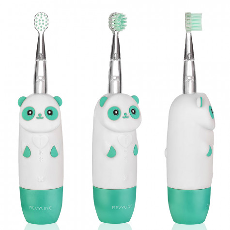 Электрическая звуковая зубная щетка Revyline RL 025 Panda, зеленая
